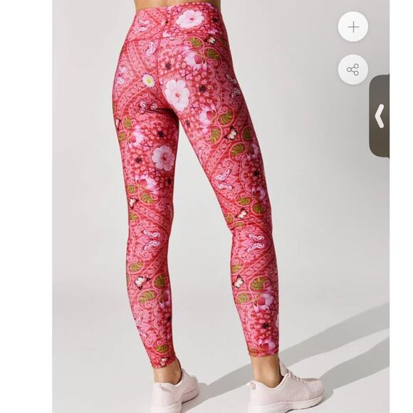 Terez Pink Bandana Super-high Duo Knit Legging Size XS NWOT - Picture 1 of 6